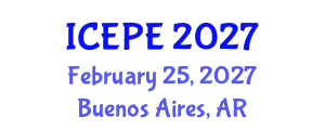 International Conference on Electrical and Power Engineering (ICEPE) February 25, 2027 - Buenos Aires, Argentina