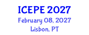 International Conference on Electrical and Power Engineering (ICEPE) February 08, 2027 - Lisbon, Portugal