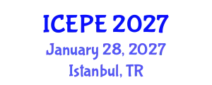 International Conference on Electrical and Power Engineering (ICEPE) January 28, 2027 - Istanbul, Turkey