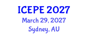 International Conference on Electrical and Power Engineering (ICEPE) March 29, 2027 - Sydney, Australia