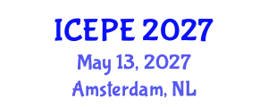 International Conference on Electrical and Power Engineering (ICEPE) May 13, 2027 - Amsterdam, Netherlands