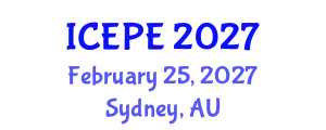 International Conference on Electrical and Power Engineering (ICEPE) February 25, 2027 - Sydney, Australia
