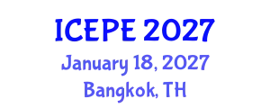 International Conference on Electrical and Power Engineering (ICEPE) January 18, 2027 - Bangkok, Thailand