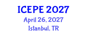 International Conference on Electrical and Power Engineering (ICEPE) April 26, 2027 - Istanbul, Turkey