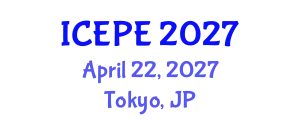 International Conference on Electrical and Power Engineering (ICEPE) April 22, 2027 - Tokyo, Japan