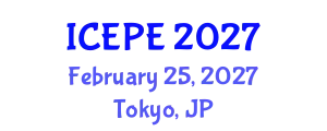 International Conference on Electrical and Power Engineering (ICEPE) February 25, 2027 - Tokyo, Japan