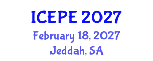 International Conference on Electrical and Power Engineering (ICEPE) February 18, 2027 - Jeddah, Saudi Arabia