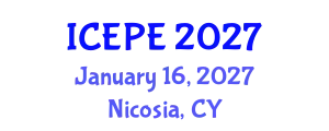 International Conference on Electrical and Power Engineering (ICEPE) January 16, 2027 - Nicosia, Cyprus