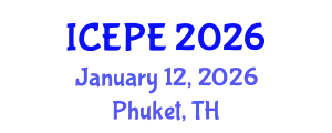 International Conference on Electrical and Power Engineering (ICEPE) January 12, 2026 - Phuket, Thailand