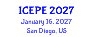 International Conference on Electrical and Power Engineering (ICEPE) January 16, 2027 - San Diego, United States