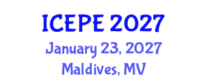International Conference on Electrical and Power Engineering (ICEPE) January 23, 2027 - Maldives, Maldives