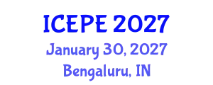 International Conference on Electrical and Power Engineering (ICEPE) January 30, 2027 - Bengaluru, India
