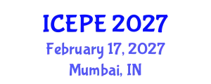 International Conference on Electrical and Power Engineering (ICEPE) February 17, 2027 - Mumbai, India