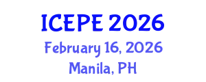 International Conference on Electrical and Power Engineering (ICEPE) February 16, 2026 - Manila, Philippines
