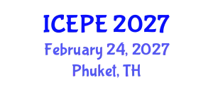 International Conference on Electrical and Power Engineering (ICEPE) February 24, 2027 - Phuket, Thailand