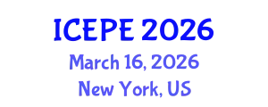 International Conference on Electrical and Power Engineering (ICEPE) March 16, 2026 - New York, United States
