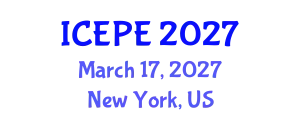 International Conference on Electrical and Power Engineering (ICEPE) March 17, 2027 - New York, United States