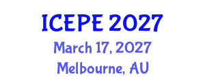 International Conference on Electrical and Power Engineering (ICEPE) March 17, 2027 - Melbourne, Australia