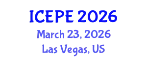 International Conference on Electrical and Power Engineering (ICEPE) March 23, 2026 - Las Vegas, United States