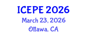 International Conference on Electrical and Power Engineering (ICEPE) March 23, 2026 - Ottawa, Canada
