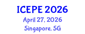 International Conference on Electrical and Power Engineering (ICEPE) April 27, 2026 - Singapore, Singapore