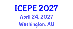 International Conference on Electrical and Power Engineering (ICEPE) April 24, 2027 - Washington, Australia