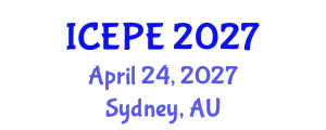 International Conference on Electrical and Power Engineering (ICEPE) April 24, 2027 - Sydney, Australia