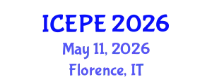 International Conference on Electrical and Power Engineering (ICEPE) May 11, 2026 - Florence, Italy