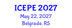 International Conference on Electrical and Power Engineering (ICEPE) May 22, 2027 - Belgrade, Serbia