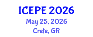 International Conference on Electrical and Power Engineering (ICEPE) May 25, 2026 - Crete, Greece