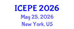 International Conference on Electrical and Power Engineering (ICEPE) May 25, 2026 - New York, United States