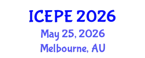 International Conference on Electrical and Power Engineering (ICEPE) May 25, 2026 - Melbourne, Australia