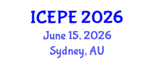 International Conference on Electrical and Power Engineering (ICEPE) June 15, 2026 - Sydney, Australia