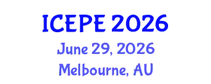 International Conference on Electrical and Power Engineering (ICEPE) June 29, 2026 - Melbourne, Australia