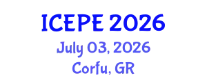 International Conference on Electrical and Power Engineering (ICEPE) July 03, 2026 - Corfu, Greece
