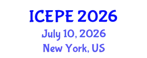 International Conference on Electrical and Power Engineering (ICEPE) July 10, 2026 - New York, United States