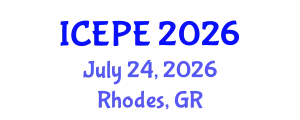 International Conference on Electrical and Power Engineering (ICEPE) July 24, 2026 - Rhodes, Greece