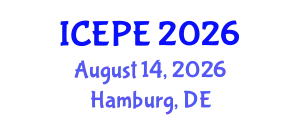 International Conference on Electrical and Power Engineering (ICEPE) August 14, 2026 - Hamburg, Germany