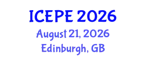 International Conference on Electrical and Power Engineering (ICEPE) August 21, 2026 - Edinburgh, United Kingdom
