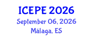 International Conference on Electrical and Power Engineering (ICEPE) September 06, 2026 - Málaga, Spain