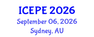 International Conference on Electrical and Power Engineering (ICEPE) September 06, 2026 - Sydney, Australia