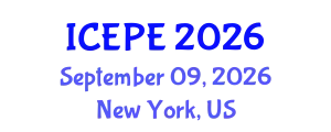 International Conference on Electrical and Power Engineering (ICEPE) September 09, 2026 - New York, United States
