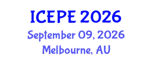 International Conference on Electrical and Power Engineering (ICEPE) September 09, 2026 - Melbourne, Australia