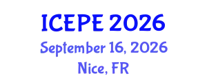 International Conference on Electrical and Power Engineering (ICEPE) September 16, 2026 - Nice, France