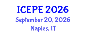 International Conference on Electrical and Power Engineering (ICEPE) September 20, 2026 - Naples, Italy