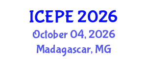 International Conference on Electrical and Power Engineering (ICEPE) October 04, 2026 - Madagascar, Madagascar