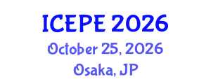 International Conference on Electrical and Power Engineering (ICEPE) October 25, 2026 - Osaka, Japan