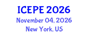 International Conference on Electrical and Power Engineering (ICEPE) November 04, 2026 - New York, United States