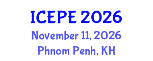 International Conference on Electrical and Power Engineering (ICEPE) November 11, 2026 - Phnom Penh, Cambodia