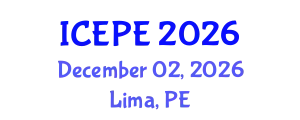 International Conference on Electrical and Power Engineering (ICEPE) December 02, 2026 - Lima, Peru